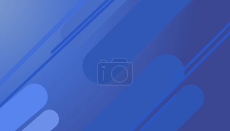 Illustration for Blue gradient abstract background illustration. Perfect for wallpaper, poster, website, invitation card, book cover. - Royalty Free Image
