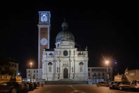 Photo for Vicenza, Italy - Basilica of Monte Berico by night - Royalty Free Image