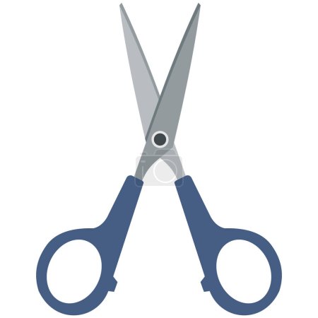 Isolated scissors symbol clipart. Flat design. Vector illustration.