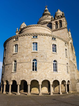 Vue du Sanctuaire de Santa Luzia de l'arrière. Viana do Castelo, Portugal.