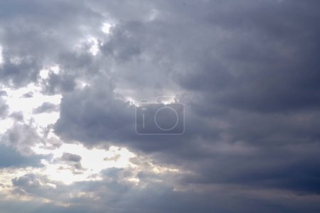 Photo for Dark rain clouds. Stormy cloudy skies - Royalty Free Image