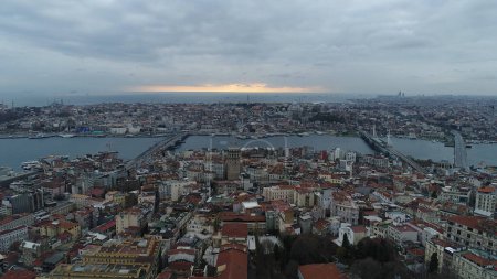 Photo for Ankara, Turkey - February 29, 2020: Motion lapse, Panoramic view of Ankara city 4K. Ankara is the capital city of Turkey - Royalty Free Image