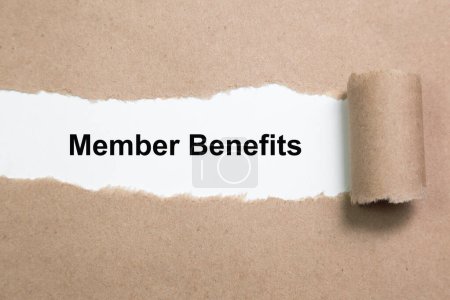 Photo for Member benefits written paper - Royalty Free Image