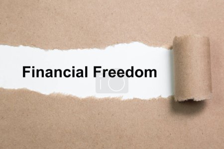 Photo for Financial concept. paper with text - Royalty Free Image