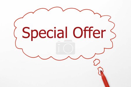 Photo for Vector illustration of special offer tag with red color. - Royalty Free Image