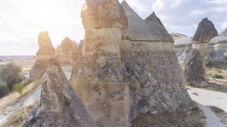 Photo for The valley of the rock in cappadocia, turkey  on nature background - Royalty Free Image
