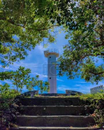 Photo for Small lighthouse in Culasi Roxas Philippines. - Royalty Free Image