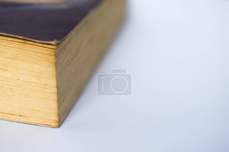 Photo for Edge of book on white background - Royalty Free Image