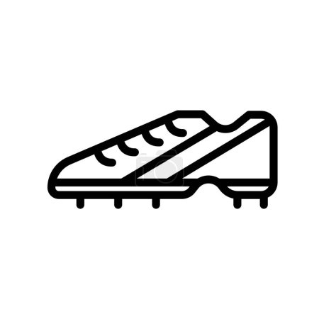 Ilustración de Icon Line FIFA, soccer, football, football equipment, soccer foul, soccer player. Outline icon editable file. - Imagen libre de derechos