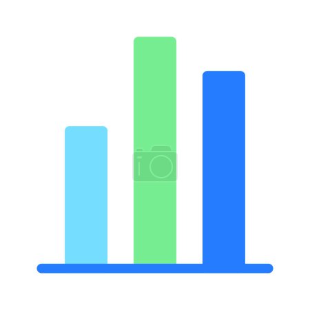 Illustration for Icon chart, graph, chart bars, currency chart. editable file and color - Royalty Free Image