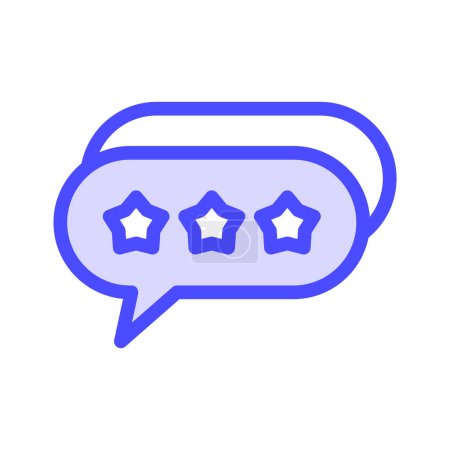 Illustration for Icon rating chat. editable file and color, vector icon illustration - Royalty Free Image