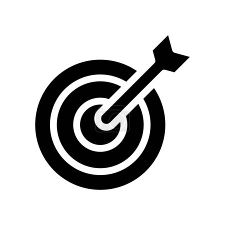 Illustration for Icon target, shoot, target audience, target market. editable file and color - Royalty Free Image