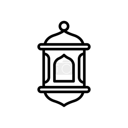 Illustration for Icon Ramadan Lantern, icon, vector illustration, editable color - Royalty Free Image