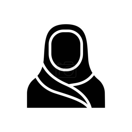 Ilustración de Icono avatar muslim, icono Ramadán, ilustración vectorial, color editable - Imagen libre de derechos