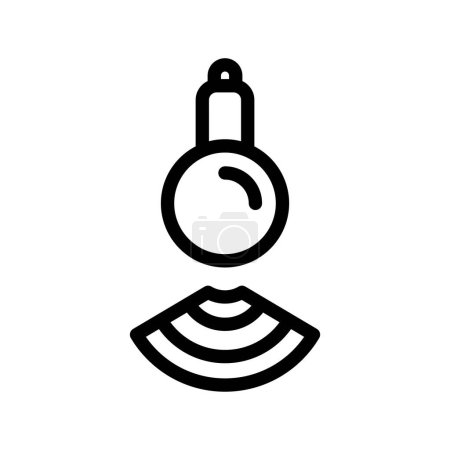 Illustration for Icon Smart Lamp, Bulb Wireless Internet of thing, wireless, Wi-Fi, signal. vector illustration. editable file - Royalty Free Image