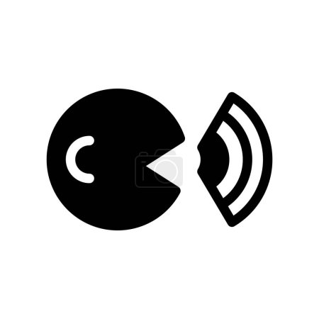 Ilustración de Icono de comando de voz, Smart AI Voice, Internet de las cosas, inalámbrico, Wi-Fi, señal. ilustración vectorial. archivo editable - Imagen libre de derechos
