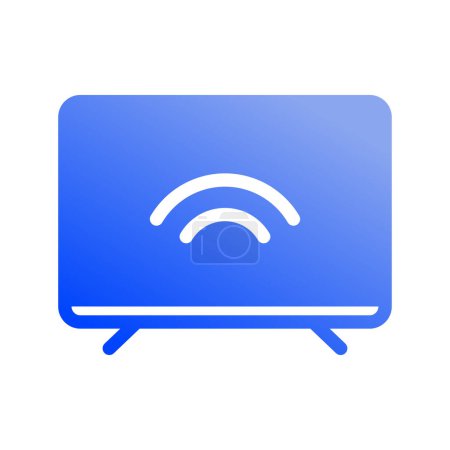 Illustration for Icon Smart tv, Internet of thing. vector illustration. editable file - Royalty Free Image