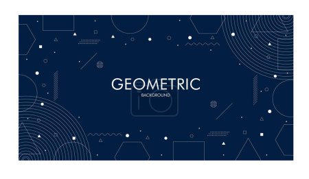Illustration for Creative Geometric background Design with graphic elements for presentation background design. Presentation design, with layers of textured transparent material. Trendy abstract design. Creativity - Royalty Free Image
