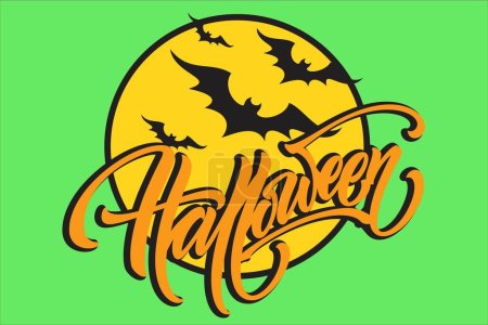 Illustration for Halloween Digital multilayer layout files are specially prepared for the laser cut, CNC router machine and other cutting machines. - Royalty Free Image
