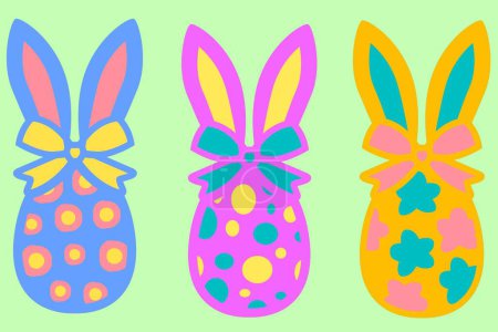 EASTER BUNNY EGGSDigital multilayer laser cut files are specially prepared for the laser cut, CNC router machine and other cutting machines.