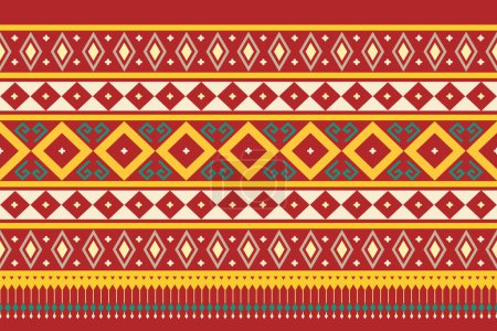 ethnic geometric seamless pattern. Geometric ethnic pattern can be used in fabric design for clothes, decorative paper, wrapping, textile, embroidery, illustration, vector, carpet
