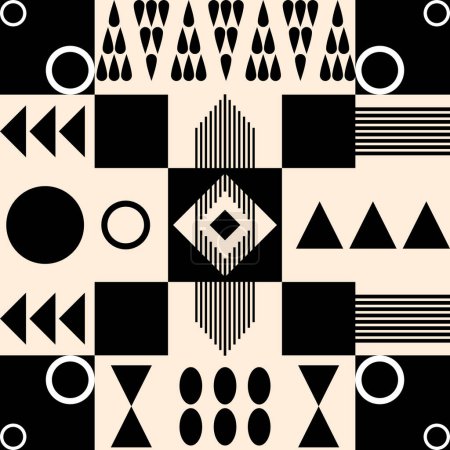 Abstrakter geometrischer Hintergrund. Schwarz und hellgelb Hintergrund, Design für Tapete, Hintergrund, Einband, Stoff, Hemd