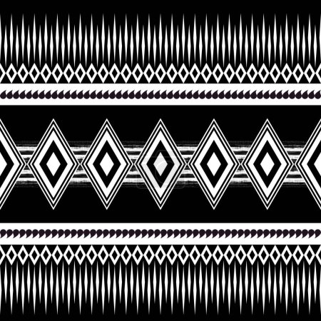 Geometrische ethnische orientalische nahtlose Muster. Kann in Stoffdesign für Kleidung, Textilien, Verpackung, Hintergrund, Tapete, Batik, Teppich, Stickereistil verwendet werden