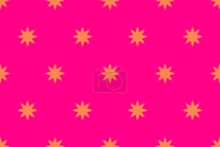 Téléchargez les photos : Motif ikat rose et jaune sans couture. Fond abstrait pour le design textile. Peut être utilisé dans la conception de tissu pour les vêtements, textile, tissu, chemise, broderie - en image libre de droit