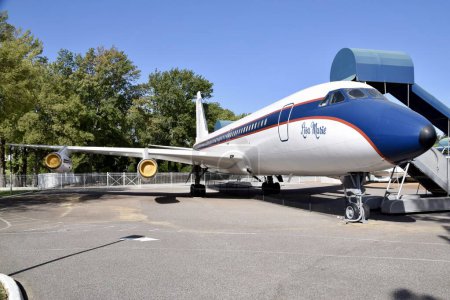 Téléchargez les photos : 1958 Convair 880 Avion "Lisa Marie" appartenant à Elvis Presley, maintenant à Graceland. Memphis, TN, États-Unis, le 22 septembre 2019. - en image libre de droit