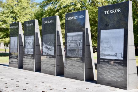 Photo for Bicentennial Park - Gratitude, Triumph, Courage, Conviction, Terror. Nashville, TN, USA. September 24, 2019. - Royalty Free Image