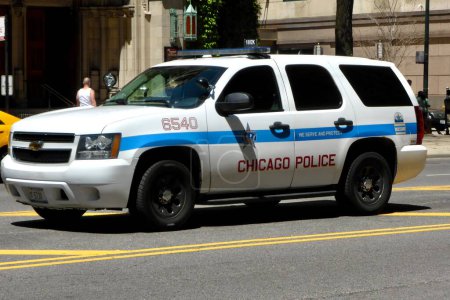 Foto de Chicago Chevrolet Police Cruiser. Chicago, IL, EE.UU. 3 de junio de 2014. - Imagen libre de derechos