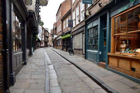 Téléchargez les photos : Les Shambles, l'une des rues commerçantes médiévales les mieux conservées d'Europe. York, Royaume-Uni. 25 mai 2023. - en image libre de droit
