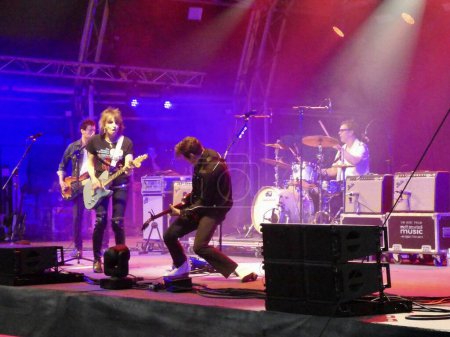 Foto de The Pretenders tocando en vivo en The Black Deers Festival, Kent, Reino Unido, 17 de junio de 2023. - Imagen libre de derechos