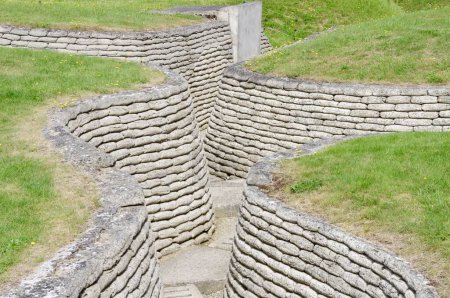 Photo for Remains of WW1 Trenches at Vimy Ridge Battlefield. Vimy, France, August 19, 2012. - Royalty Free Image