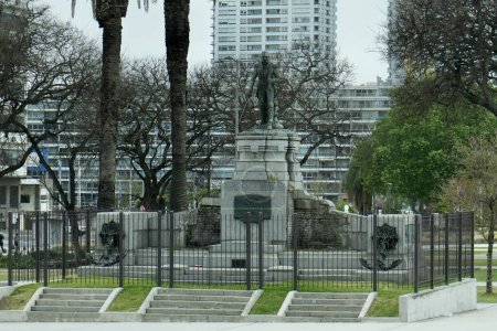 Photo for Statue of Admiral William Brown, Guillermo Brown or Almirante Brown. Buenos Aires, Argentina, October 22, 2023. - Royalty Free Image