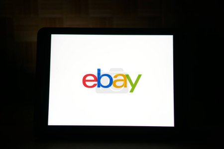 Photo for Dhaka, BD- 29 May 2024: Ebay logo is displayed on iPad. - Royalty Free Image