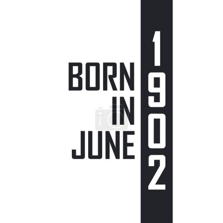 Ilustración de Nacido en junio de 1902. Celebración del cumpleaños de los nacidos en junio de 1902 - Imagen libre de derechos