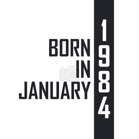 Ilustración de Nacido en enero de 1984. Celebración del cumpleaños de los nacidos en enero de 1984 - Imagen libre de derechos