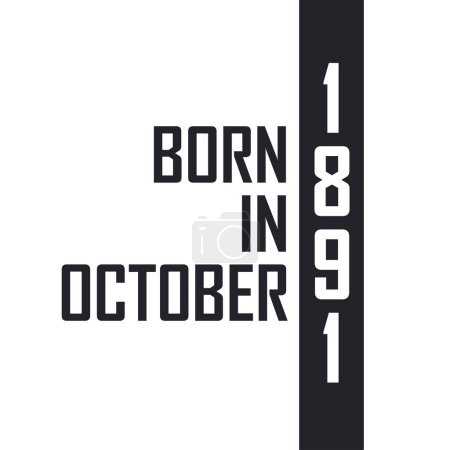 Ilustración de Nacido en octubre de 1891 - Imagen libre de derechos