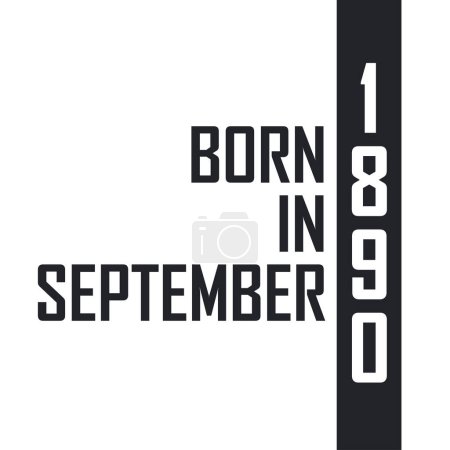 Ilustración de Nacido en septiembre de 1890. Celebración de cumpleaños para los nacidos en septiembre de 1890 - Imagen libre de derechos