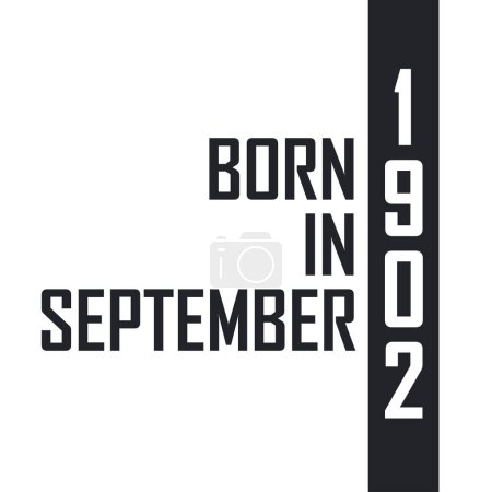 Ilustración de Nacido en septiembre de 1902. Celebración del cumpleaños de los nacidos en septiembre de 1902 - Imagen libre de derechos