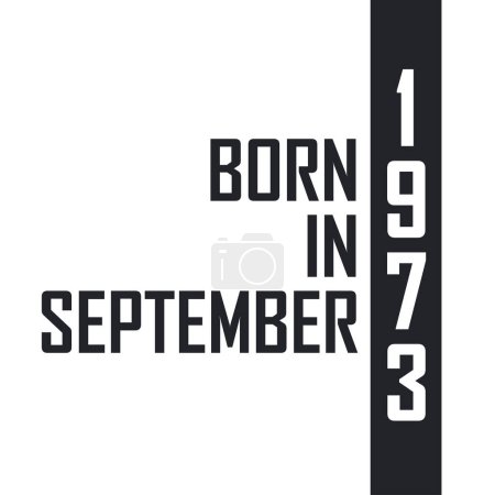 Ilustración de Nacido en septiembre de 1973. Celebración del cumpleaños de los nacidos en septiembre de 1973 - Imagen libre de derechos