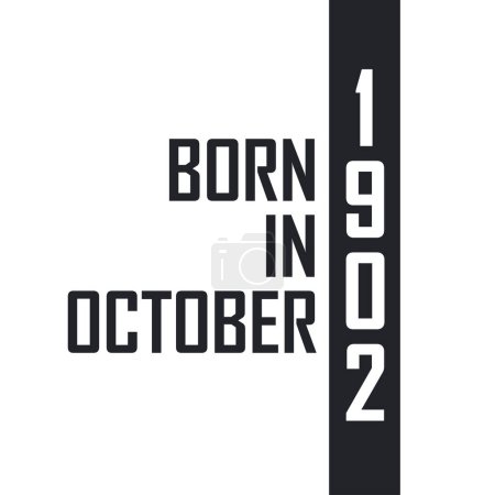 Ilustración de Nacido en octubre de 1902 - Imagen libre de derechos