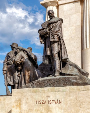 Photo for Istvan Tisza Monument, Budapest, Hungary - Royalty Free Image