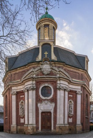Vista a la iglesia de Clemens en Mnster, NRW, Alemania
