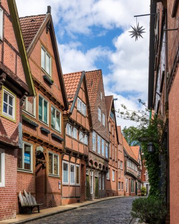 View of the old town of Lauenburg, Germany