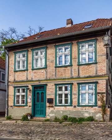 Altes Backstein- und Fachwerkhaus in der Stadt Lauenburg