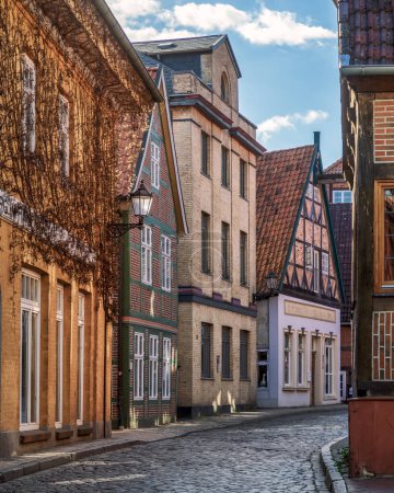 Vue de la vieille ville de Lauenburg, Allemagne