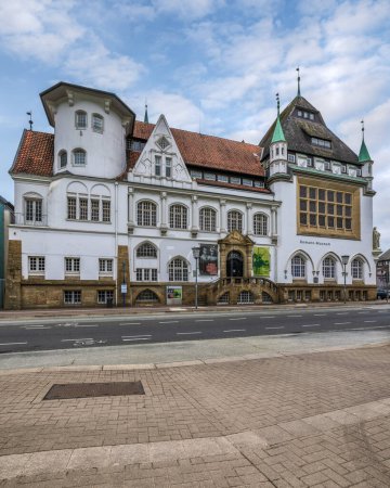 El edificio histórico en la ciudad de Celle, Baja Sajonia, Alemania