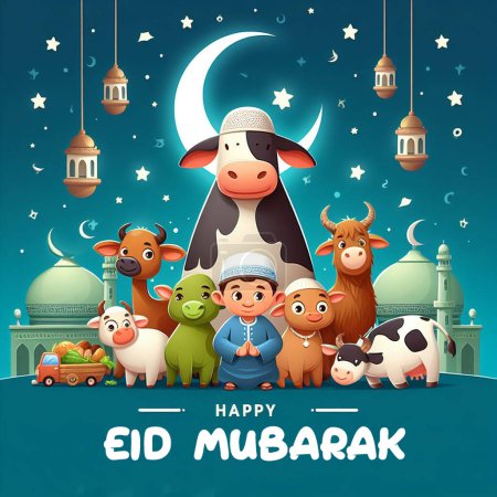 Eid Mubarak wünscht alles Gute, Bilder, Tapeten Kostenloser Download.